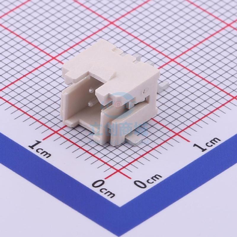 2.0mm间距连接器 phb卧式贴片带扣双排2x02p-星坤电子