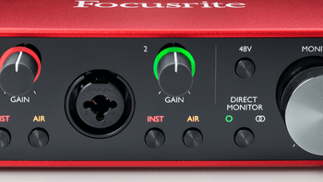 福克斯特focusrite scarlett 2i2三代录音配音声卡艺术学院配音实训室项目