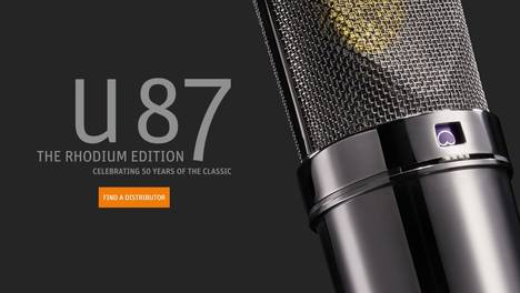 纽曼 诺音曼neumann - u87ai the rhodium edition set 50周年电容话筒麦克风