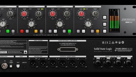 ssl (solid state logic) pure drive quad 四通道话筒晶体管放大器乐器di盒