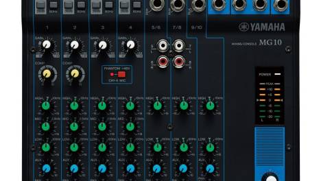 yamaha雅马哈 mg10 10路调音台控制带效果乐队舞台演出扩声模拟调音台